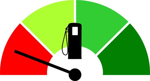 Εικονογράφηση δείκτη απόδοσης με ποντίκι υπολογιστή